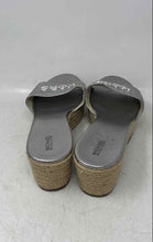 Load image into Gallery viewer, Michael Kors Womens Brady Silver Open Toe Slip-On Platform Sandals Size 10M

