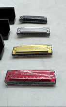 Load image into Gallery viewer, Set Of 4 Pcs Mixed Colors 10-Hole Diatonic Blues Beginners Harmonica Instruments
