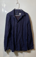 Load image into Gallery viewer, Hugo Boss Mens Blue Striped Cotton Regular Fit Button-Up Shirt Size 2XL

