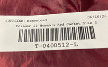 Load image into Gallery viewer, Forever 21 Womens Red Long Sleeve Front Full-Zip Bomber Jacket Size Small
