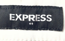 Load image into Gallery viewer, Express Mens White Slash Pockets Button Front Belt Loops Chino Shorts Size 36
