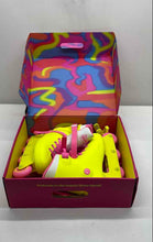 Load image into Gallery viewer, Impala Barbie Unisex Pink Yellow Lace-Up Inline Skates Size W12 M9
