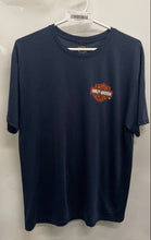 Load image into Gallery viewer, Harley-Davidson Mens Blue Short Sleeve Round Neck Pullover T-Shirt Size Large
