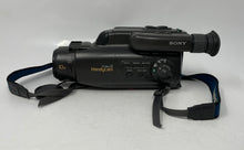 Load image into Gallery viewer, Sony Model CCD-FX420 Gray 10x Zoom Handycam Camcorder In Brown Case Not Tested
