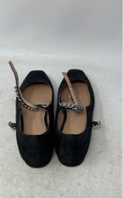 Load image into Gallery viewer, Cole Haan Womens Bridge Black Suede Square Toe Buckle Ballet Flats Size 7.5 B
