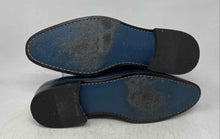 Load image into Gallery viewer, Vellapais Mens Dark Blue Leather Cap Toe Lace-Up Oxford Dress Shoes Size 12
