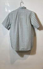 Load image into Gallery viewer, Lacoste Mens Green Multicolor Plaid Short Sleeve Cotton Button-Up Shirt Size 40
