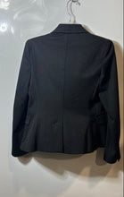 Load image into Gallery viewer, Express Womens Black Long Sleeve Notch Lapel Two-Button Blazer Size 6
