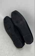 Load image into Gallery viewer, NY&amp;C Womens Black Rhinestone Square Toe Flat Heel Slip-On Ballet Flats Size 6
