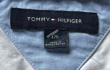 Load image into Gallery viewer, Tommy Hilfiger Mens Blue Multicolor Colorblock Button-Up Shirt Size Large
