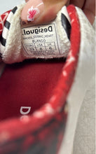 Load image into Gallery viewer, Desigual Womens Cosmic Heart 21WSKP07 White Red Lace-Up Sneakers Shoes Size 8
