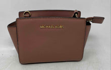 Load image into Gallery viewer, Michael Kors Womens Dark Pink Leather Detachable Strap Lined Small Crossbody Bag
