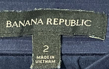Load image into Gallery viewer, Banana Republic Womens Blue Side Zipper Asymmetric Tiered Pleated Skirt Size 2

