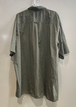 Load image into Gallery viewer, Wrangler Mens Green Short Sleeve Front Pockets Collared Button-Up Shirt Size 3XL
