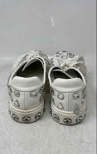 Load image into Gallery viewer, Azalea Wang Womens Corrine White Round Toe Rhinestone Sneakers Shoes Size 8
