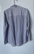 Load image into Gallery viewer, Express Womens Multicolor Printed Long Sleeve Button-Up Shirt Size Large
