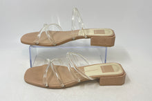 Load image into Gallery viewer, Dolce Vita Womens Hapi Clears &amp; Beige Block Slide Sandals No Size 10 Inches
