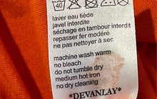 Load image into Gallery viewer, Lacoste Mens Orange Cotton Short Sleeve Henley Neck Pullover T-Shirt Size 5
