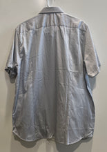 Load image into Gallery viewer, Ted Baker Mens Gray Printed Cotton Long Sleeve Pockets Collared Dress Shirt Sz 6
