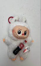 Load image into Gallery viewer, Replica Pop Mart White Coca-Cola Labubu The Monsters Vinyl Plush Figure Keychain
