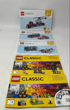 Load image into Gallery viewer, Lego Classic &amp; Creator Multicolor Instruction Manuals Lot Of 5 Pieces
