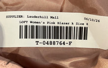 Load image into Gallery viewer, Ann Taylor Loft Womens Pink Single-Breasted Four-Button Blazer Size 8
