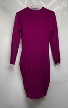 Load image into Gallery viewer, Express Womens Purple Knit Long Sleeve Crew Neck Pullover Sweater Dress Size XS
