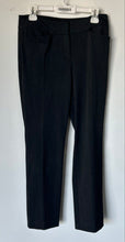 Load image into Gallery viewer, Ann Taylor Womens Black Pockets Flat Front Straight Leg Trouser Pants Size 4
