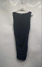 Load image into Gallery viewer, H&amp;M Womens Black Sleeveless Ruched Short Bodycon Dress Size Large
