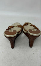 Load image into Gallery viewer, Michael Kors Womens Brown Open Toe Wedge Heel Platform Sandals Size 5 M
