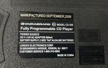Load image into Gallery viewer, Durabrand CD-566 Silver Black Fully Programmable Portable CD Player Not Tested
