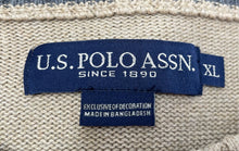 Load image into Gallery viewer, US Polo Assn. Mens Brown Knitted Long Sleeve Crew Neck Pullover Sweater Size XL
