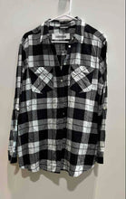 Load image into Gallery viewer, Express Womens Multicolor Plaid Cotton Long Sleeve Collared Button-Up Shirt Sz L
