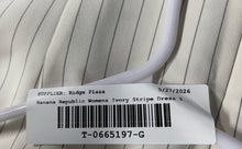 Load image into Gallery viewer, Banana Republic Womens Ivory Striped Sleeveless Back Zip Sheath Dress Size 10

