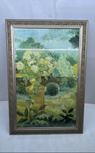 Load image into Gallery viewer, Home Decorative Wall Hanging Framed Large Garden Landscape Signed Art Painting
