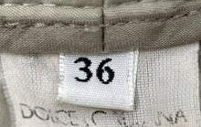 Load image into Gallery viewer, Authentic Dolce &amp; Gabbana Womens Gray Flat Front Pockets Trouser Pants Size 36
