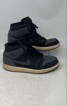 Load image into Gallery viewer, Nike Mens Air Jordan 1 Mid 554724-041 Black Leather Lace-Up Sneaker Shoes Size 9
