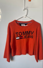 Load image into Gallery viewer, Tommy Hilfiger Womens Orange Knitted Long Sleeve Pullover Sweater Size Small
