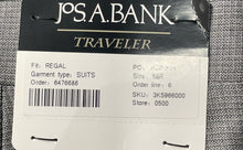 Load image into Gallery viewer, Jos. A. Bank Mens Gray Flat Front Slash Pockets Button Dress Pants Sz 58R W/Tags

