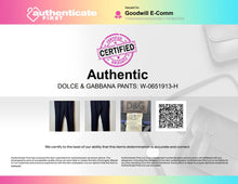 Load image into Gallery viewer, Authentic Dolce &amp; Gabbana Mens Black Flat Front Dress Pants Size EUR 36/50
