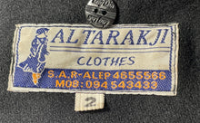 Load image into Gallery viewer, Altarakji Mens Black Long Sleeve Collared Lined Button Front Overcoat Size 2
