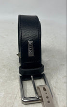 Load image into Gallery viewer, Fossil Mens Black Genuine Leather Adjustable Dress Belt Size 85/34
