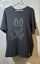 Load image into Gallery viewer, Psycho Bunny Womens Gray Graphic Print Cotton Pullover T-Shirt Size 1XL
