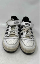 Load image into Gallery viewer, Adidas Mens Originals Forum White Black Leather Lace-Up Sneaker Shoes Size 10
