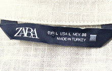 Load image into Gallery viewer, Zara Womens Khaki Cotton Long Sleeve Collared Regular Fit Button-Up Shirt Size L
