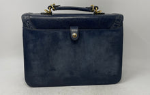 Load image into Gallery viewer, Rosanie Collection Womens Dark Blue Zipper Inner Pockets Top Handle Bag
