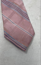 Load image into Gallery viewer, Michael Kors Mens Pink Plaid Printed Adjustable Pointed Tie
