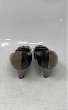 Load image into Gallery viewer, Bruno Magli Womens Black Brown Leather Slip-On Pump Heels Size 7.5 B
