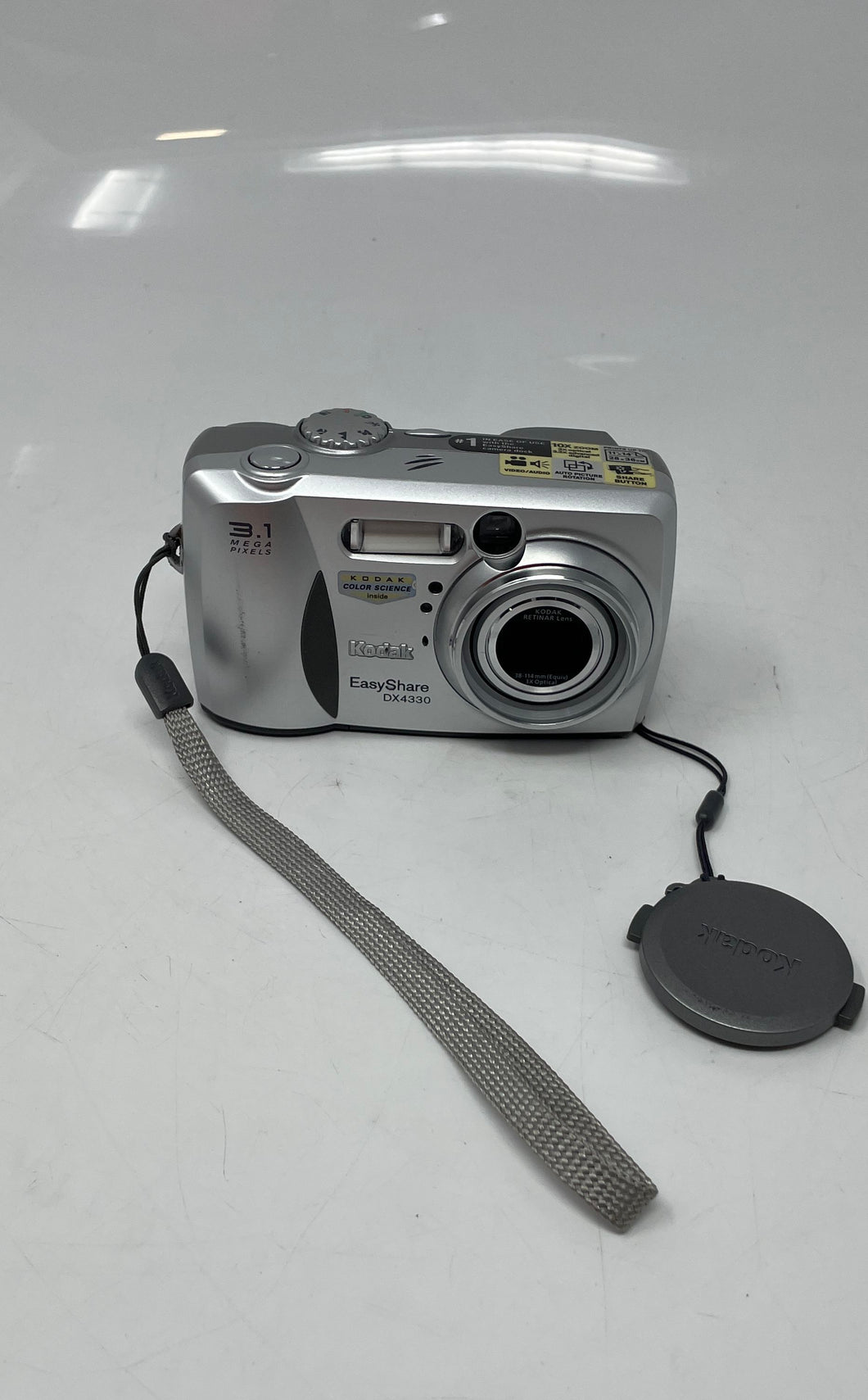 Kodak EasyShare DX4330 Gray 3.1 MP 3x Optical Zoom Digital Camera Not Tested
