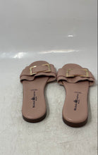 Load image into Gallery viewer, Michele Lopriore Womens Pink Leather Slip-On Flat Slide Sandals Size EUR 36
